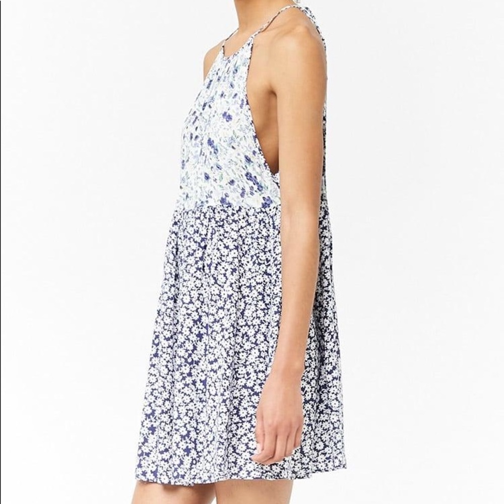 Forever 21 Floral Self Tie Swing Dress - Picture 1 of 5